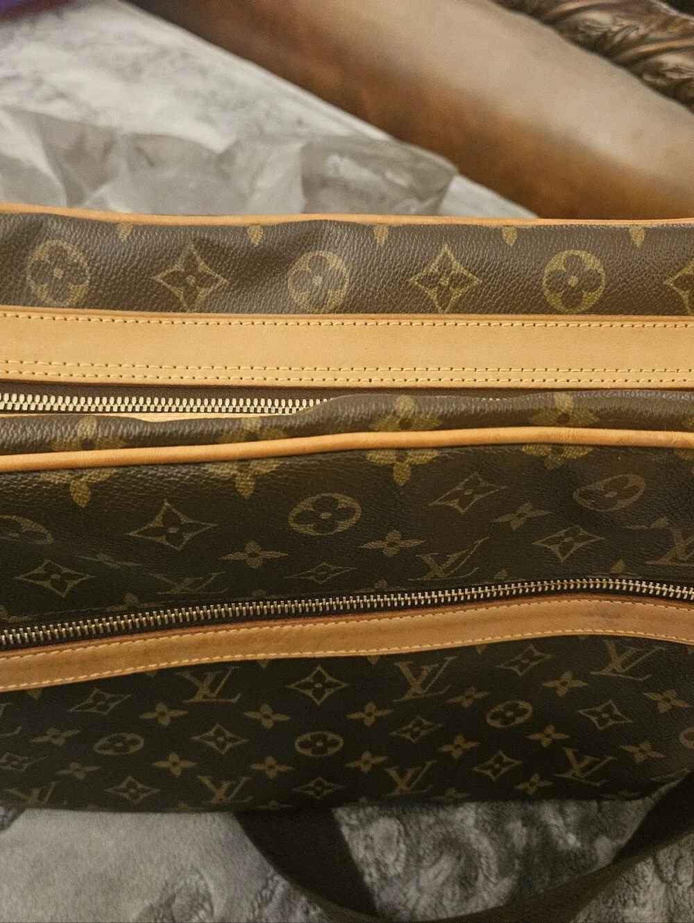 Louis Vuitton Brown Monogram Travel Shoulder Bag